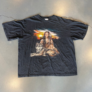
                  
                    Load image into Gallery viewer, Vintage Native Princess Wolf T-Shirt
                  
                