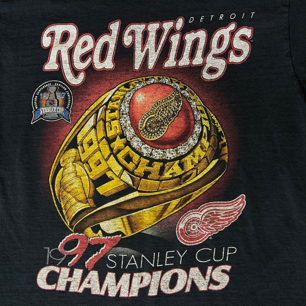 
                  
                    Load image into Gallery viewer, Vintage &amp;#39;97 Detroit Red Wings &amp;quot;Stanley Cup Champions&amp;quot; T-Shirt
                  
                