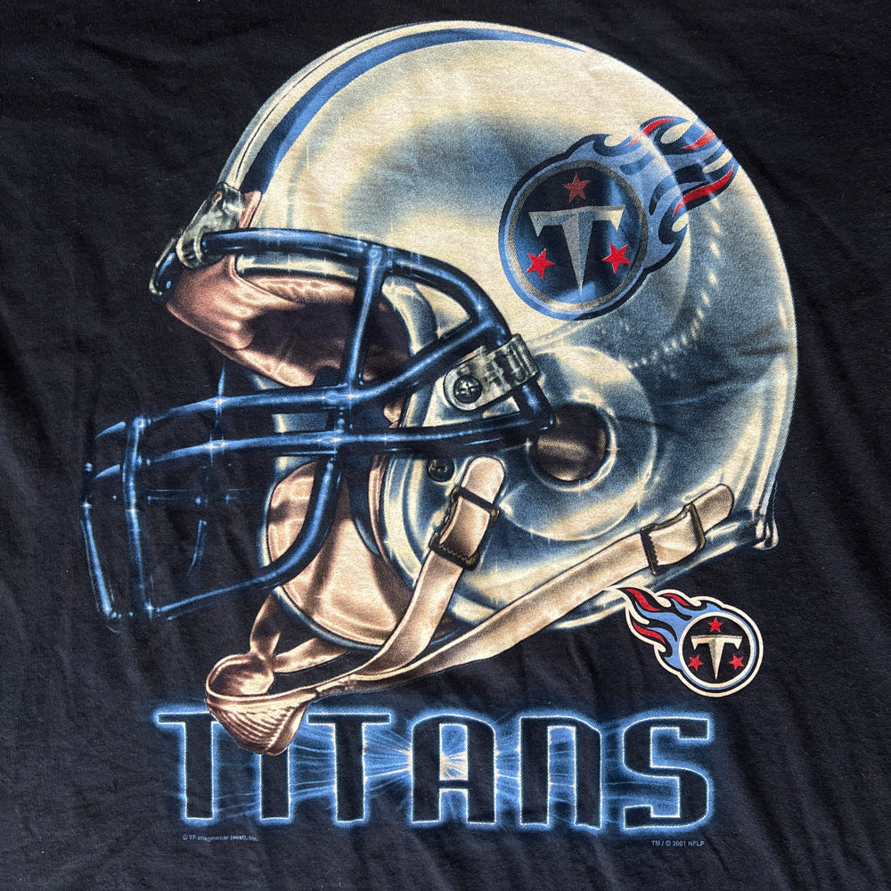 
                  
                    Load image into Gallery viewer, Vintage &amp;#39;01 Tennessee Titans &amp;quot;Helmet&amp;quot; T-Shirt
                  
                