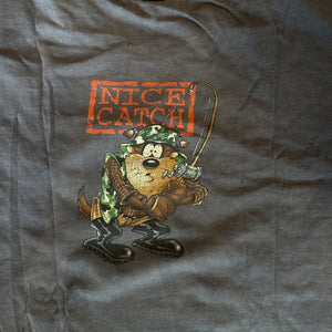 
                  
                    Load image into Gallery viewer, Vintage Taz &amp;quot;Gone Fishing&amp;quot; T-Shirt
                  
                