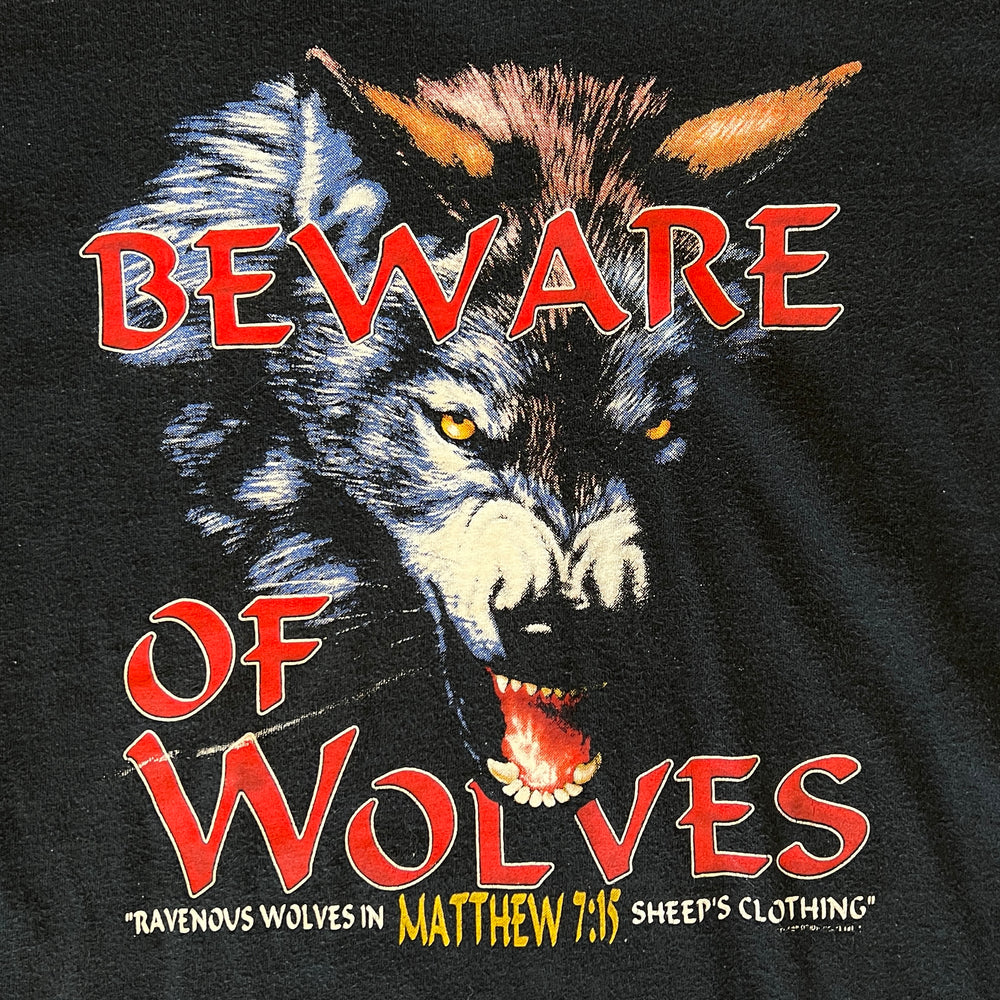 
                  
                    Load image into Gallery viewer, Vintage ROCK &amp;quot;Beware of the Wolves&amp;quot; T-Shirt
                  
                