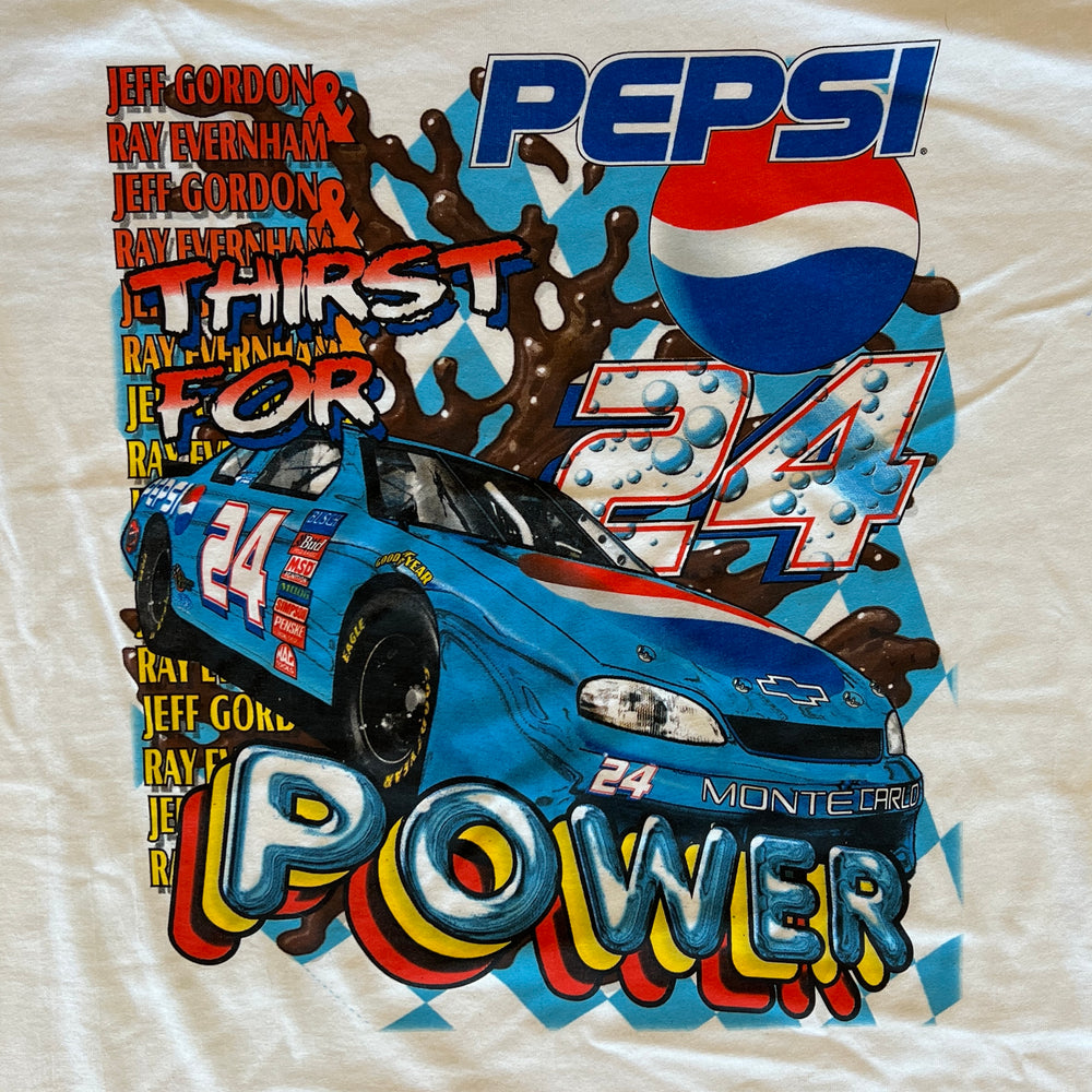 
                  
                    Load image into Gallery viewer, Vintage Pepsi Racing &amp;quot;Thirst for Power&amp;quot; T-Shirt
                  
                