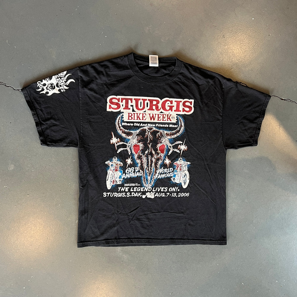 
                  
                    Load image into Gallery viewer, Vintage Sturgis &amp;quot;Where Old and New Friends Meet&amp;quot; T-Shirt
                  
                