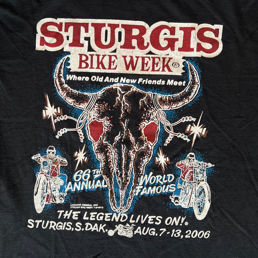 
                  
                    Load image into Gallery viewer, Vintage Sturgis &amp;quot;Where Old and New Friends Meet&amp;quot; T-Shirt
                  
                