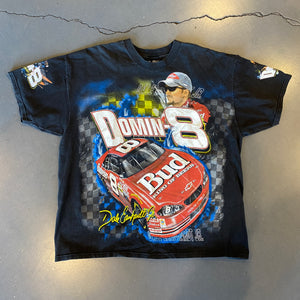 
                  
                    Load image into Gallery viewer, Vintage Dale Jr. Budweiser NASCAR AOP T-Shirt
                  
                