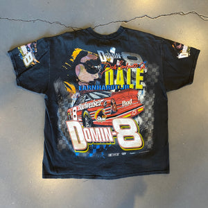 
                  
                    Load image into Gallery viewer, Vintage Dale Jr. Budweiser NASCAR AOP T-Shirt
                  
                
