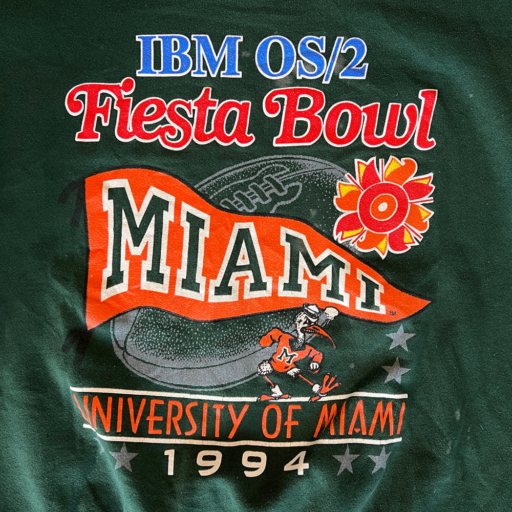 
                  
                    Load image into Gallery viewer, Vintage &amp;#39;94 University of Miami &amp;quot;Fiesta Bowl&amp;quot; Crew
                  
                