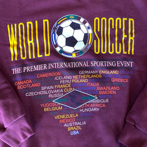 
                  
                    Load image into Gallery viewer, Vintage &amp;#39;World Soccer&amp;#39; Crew
                  
                
