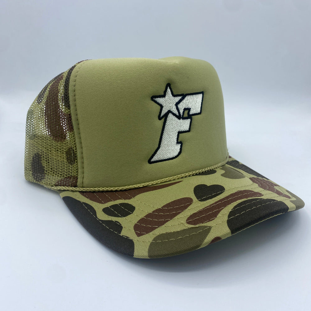 
                  
                    Load image into Gallery viewer, FORTS &amp;#39;Allstar&amp;#39; Snap Back Cap - &amp;#39;Camo / Green&amp;#39;
                  
                