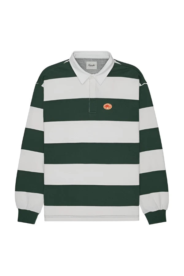 Kuwalla Stripe Rugby Sweatshirt - 'Green'