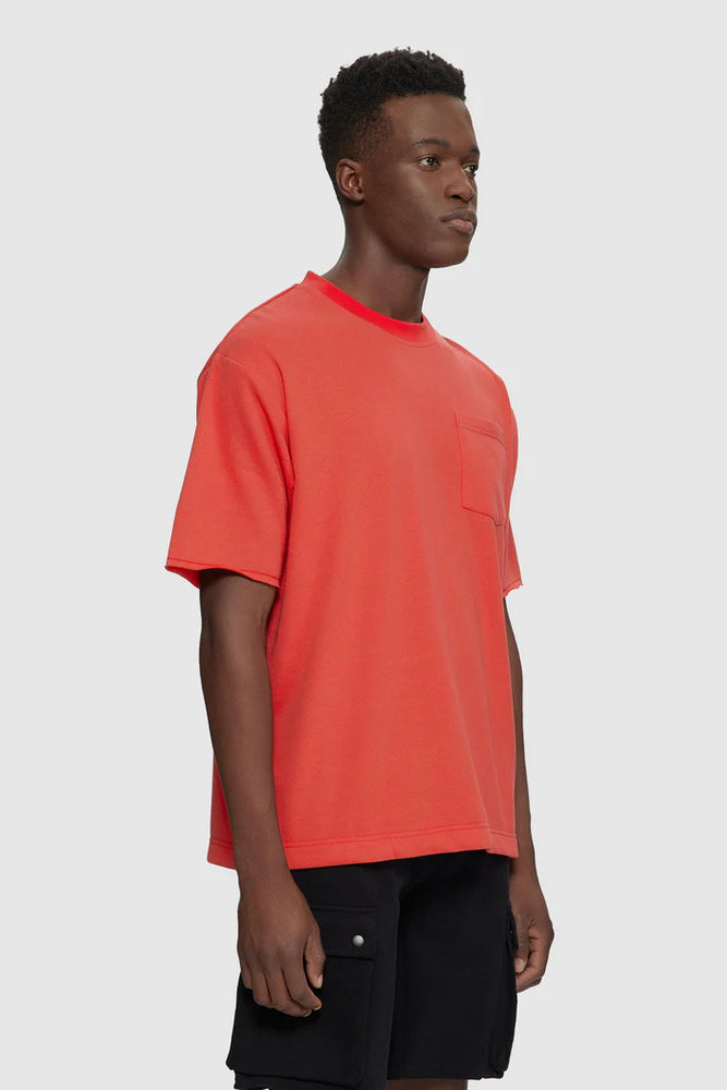
                  
                    Load image into Gallery viewer, Kuwalla Terry Pocket Tee 2.0 - &amp;#39;Red&amp;#39;
                  
                