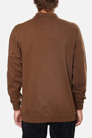 
                  
                    Load image into Gallery viewer, Katon Greyson LS Polo - &amp;#39;Coffee&amp;#39;
                  
                