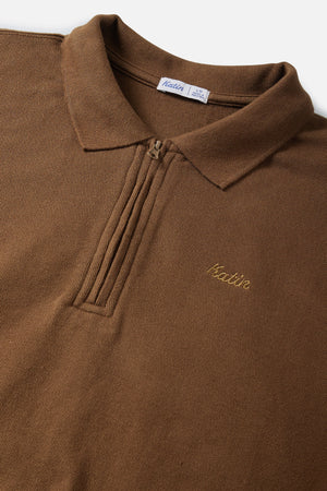 
                  
                    Load image into Gallery viewer, Katon Greyson LS Polo - &amp;#39;Coffee&amp;#39;
                  
                
