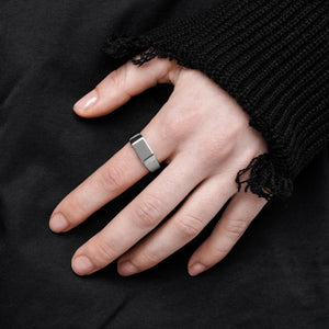 
                  
                    Load image into Gallery viewer, Vitaly &amp;#39;Limit&amp;#39; Stainless Steel Ring - &amp;#39;Silver&amp;#39;
                  
                
