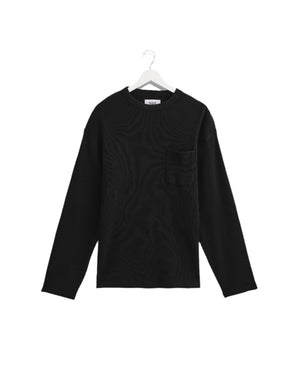 
                  
                    Load image into Gallery viewer, Wax London Moore Heavy Waffle L/S T-Shirt - &amp;#39;Black&amp;#39;
                  
                