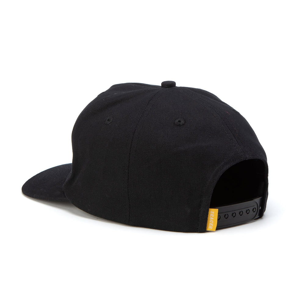 
                  
                    Load image into Gallery viewer, SEAGER Wilson Snapback - &amp;#39;Black/Gold&amp;#39;
                  
                