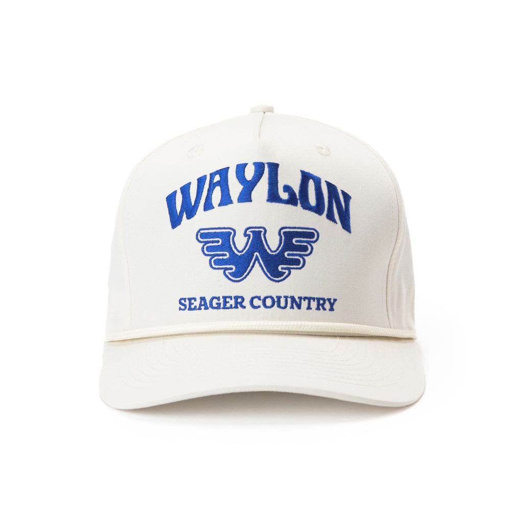 
                  
                    Load image into Gallery viewer, SEAGER x Waylon Jennings &amp;#39;Country&amp;#39; Snapback - &amp;#39;White&amp;#39;
                  
                