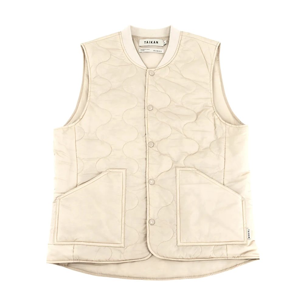 TAIKAN Quilted Vest - 'Dune'