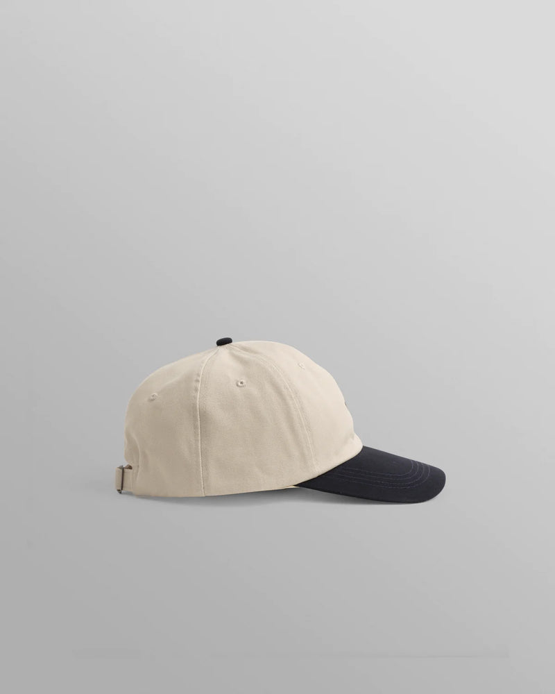 
                  
                    Load image into Gallery viewer, Wax London Sports Cap - &amp;#39;Stone / Navy&amp;#39;
                  
                