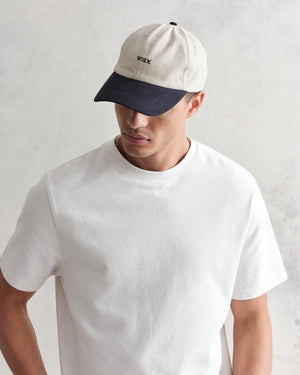 
                  
                    Load image into Gallery viewer, Wax London Sports Cap - &amp;#39;Stone / Navy&amp;#39;
                  
                