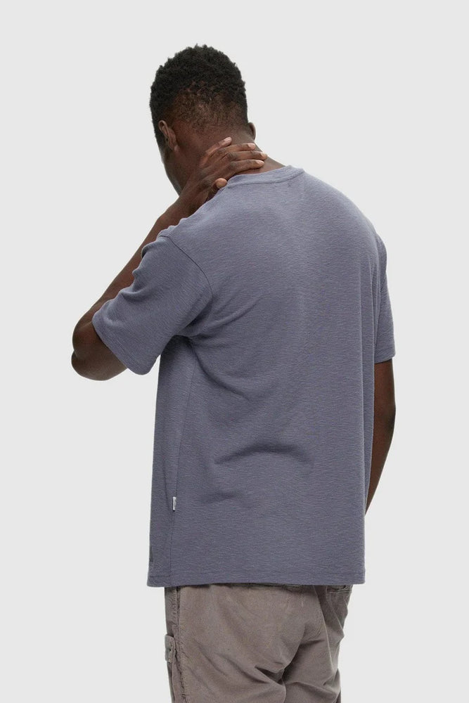 
                  
                    Load image into Gallery viewer, Kuwalla Slub SS Henley Tee - &amp;#39;Charcoal&amp;#39;
                  
                