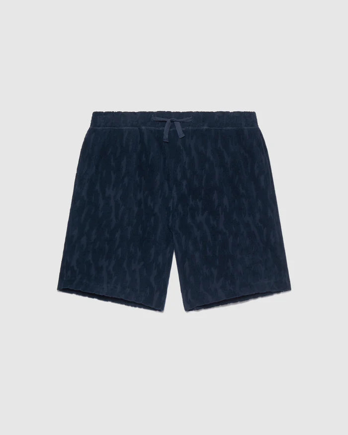 
                  
                    Load image into Gallery viewer, Wax London Terry Linear Sweat Shorts - &amp;#39;Navy&amp;#39;
                  
                