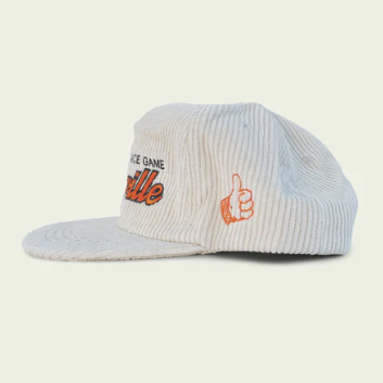
                  
                    Load image into Gallery viewer, &amp;#39;HAVE A NICE GAME&amp;#39; Knoxville Script Snapback - &amp;#39;Cream Corduroy&amp;#39;
                  
                