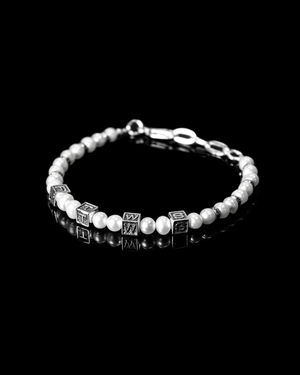 
                  
                    Load image into Gallery viewer, For Those Who Sin &amp;#39;Block Pearl Bracelet&amp;#39;
                  
                