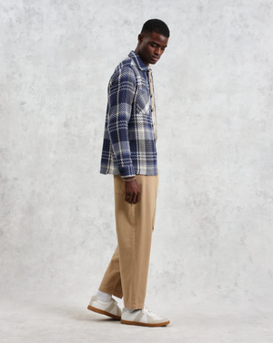 
                  
                    Load image into Gallery viewer, Wax London Whiting Check Overshirt  - &amp;#39;Spear Check Navy&amp;#39;
                  
                