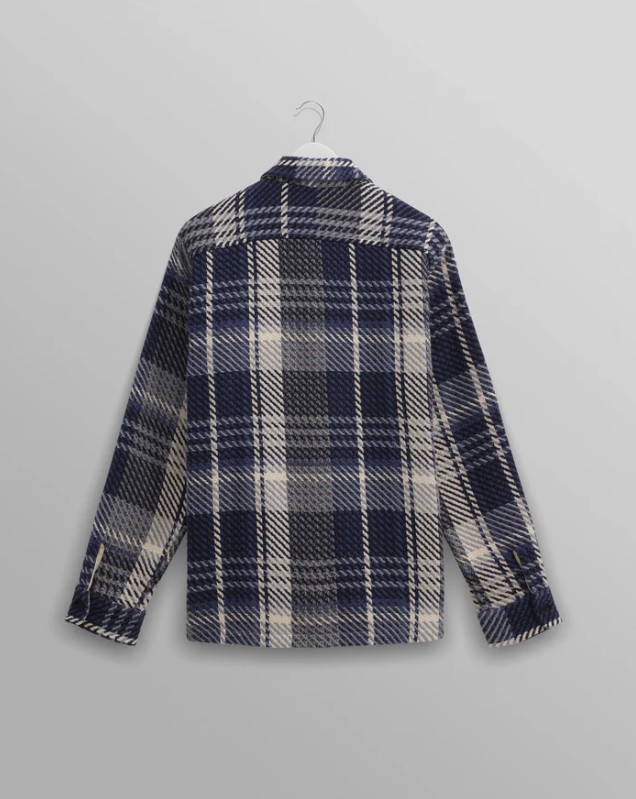 
                  
                    Load image into Gallery viewer, Wax London Whiting Check Overshirt  - &amp;#39;Spear Check Navy&amp;#39;
                  
                