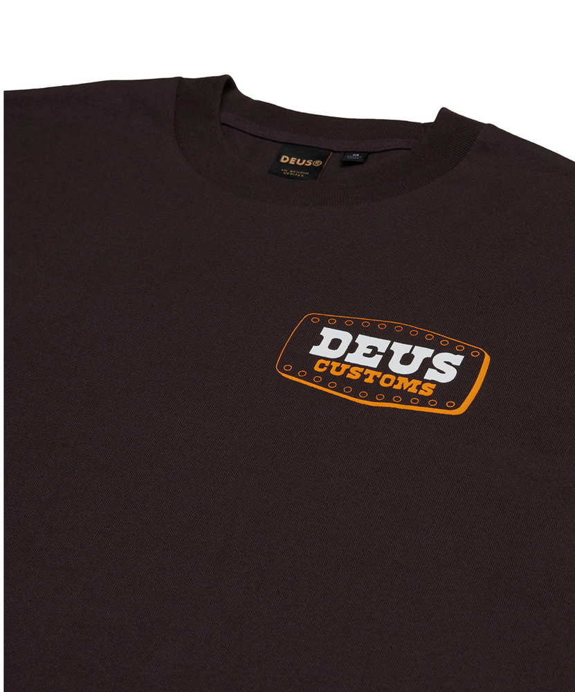 
                  
                    Load image into Gallery viewer, Deus Ex Machina Buckle Up Tee - &amp;#39;Chocolate Brown&amp;#39;
                  
                