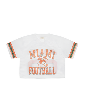 
                  
                    Load image into Gallery viewer, Circle Author &amp;#39;Miami&amp;#39; Football Jersey - &amp;#39;White
                  
                