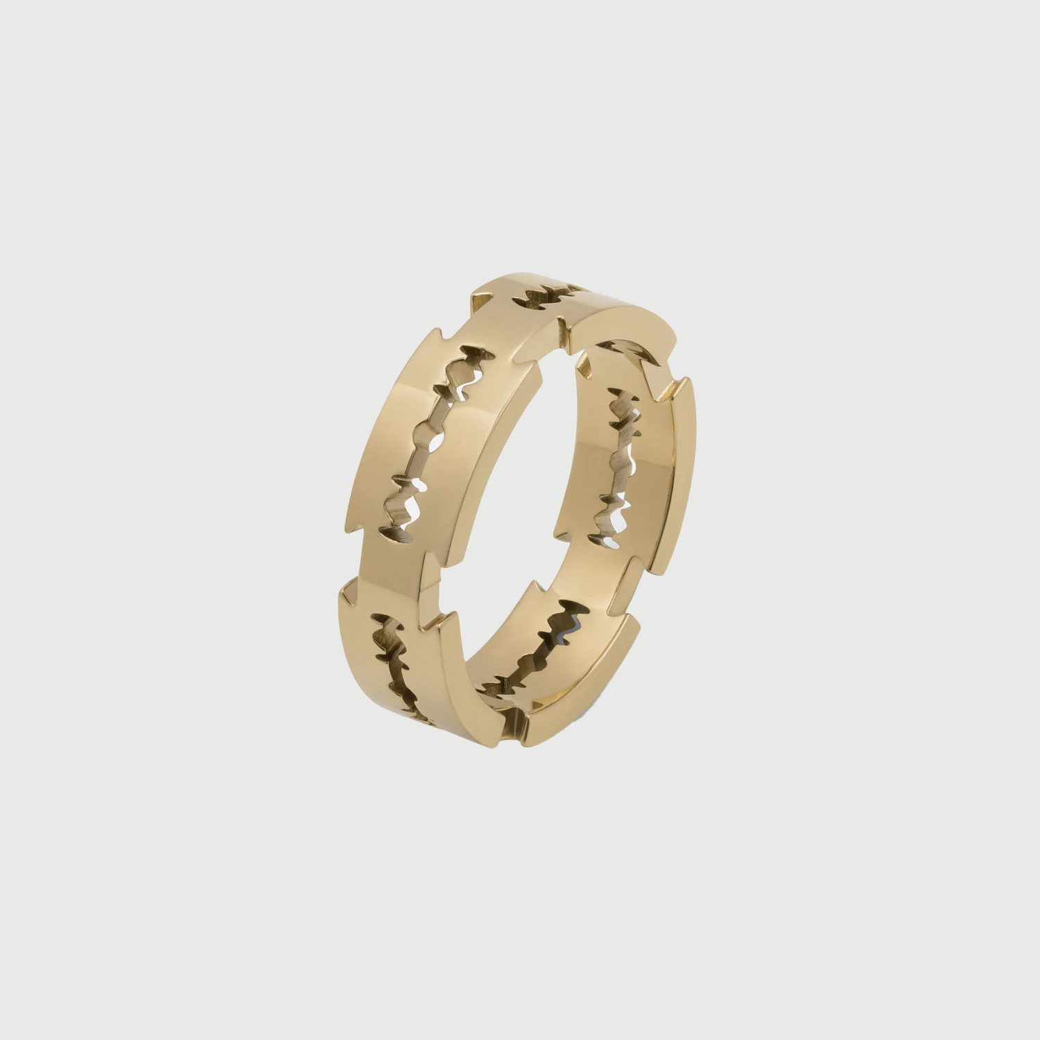 関税送料込【Vitaly】Razor ステンレスリング Vitaly 'Razor' Ring - 'Gold' – FORTS