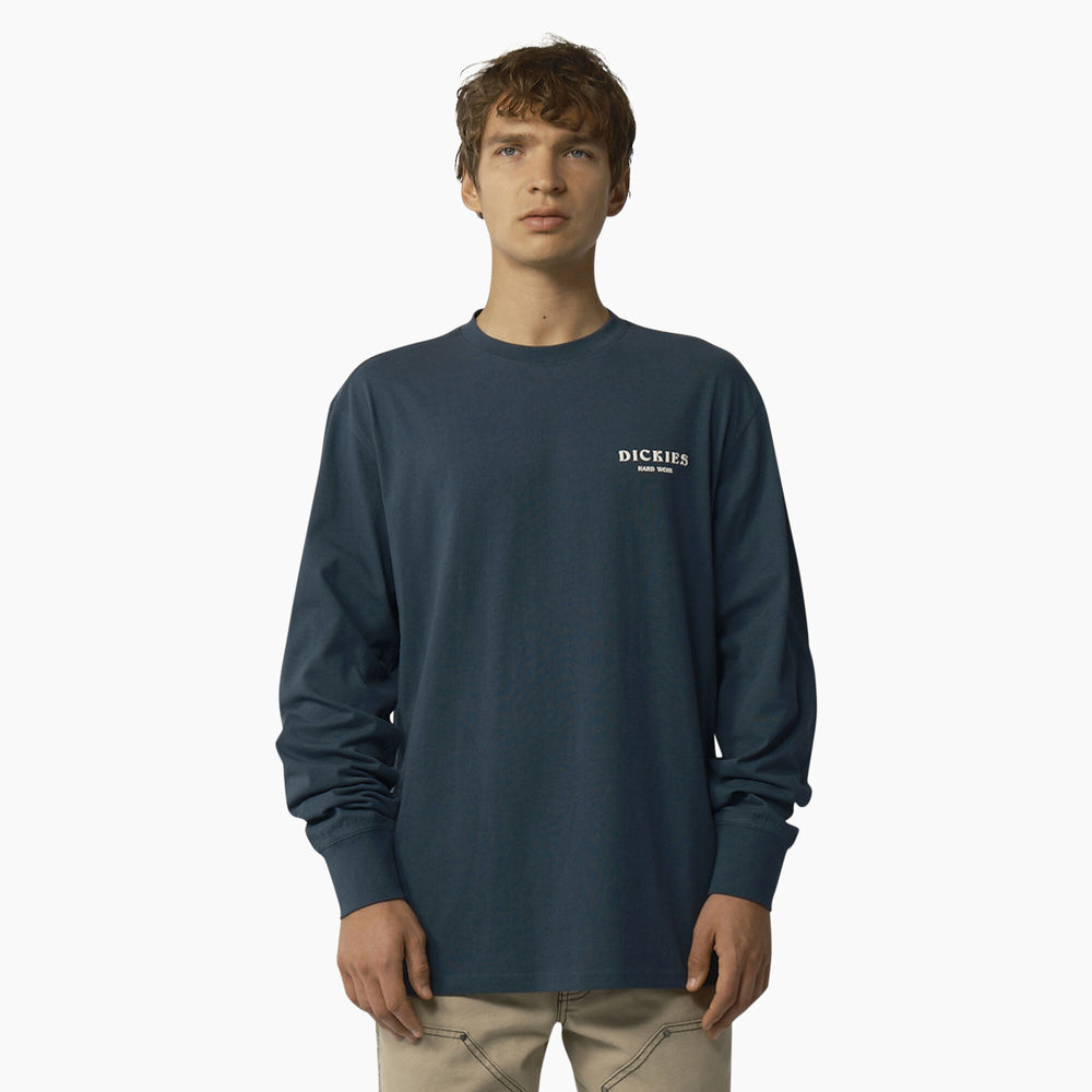
                  
                    Load image into Gallery viewer, Dickies Oatfield Long Sleeve T-Shirt - &amp;#39;Air Force Blue&amp;#39;
                  
                