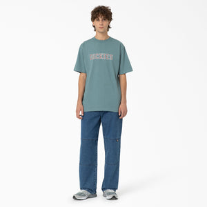 
                  
                    Load image into Gallery viewer, Dickies Melvern Graphic T-Shirt - &amp;#39;Smoke Blue&amp;#39;
                  
                