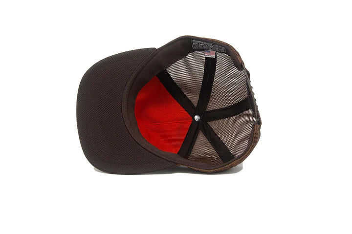 
                  
                    Load image into Gallery viewer, Ampal Creative &amp;#39;Wild Places Trucker&amp;#39; Snapback - &amp;#39;Brown&amp;#39;
                  
                