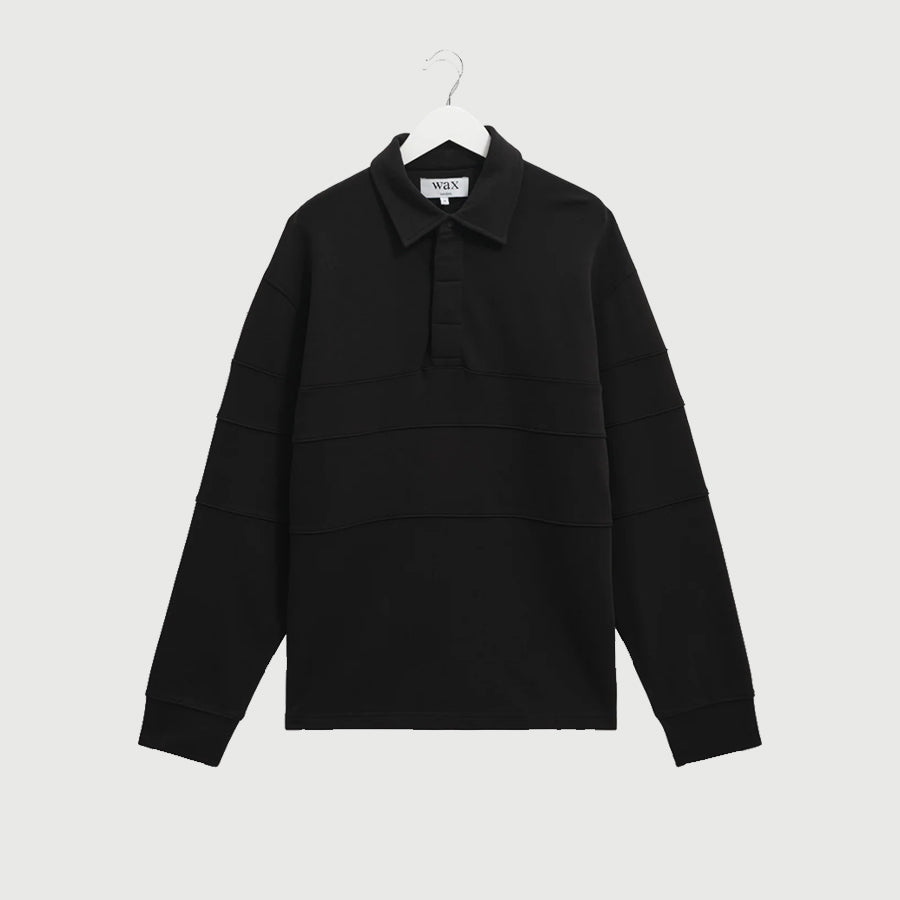 Wax London Blen Organic Cotton Rugby Shirt - 'Black' – FORTS