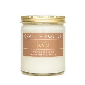 
                  
                    Load image into Gallery viewer, Craft + Foster Natural Soy Wax Candle - &amp;#39;Lucia&amp;#39;
                  
                