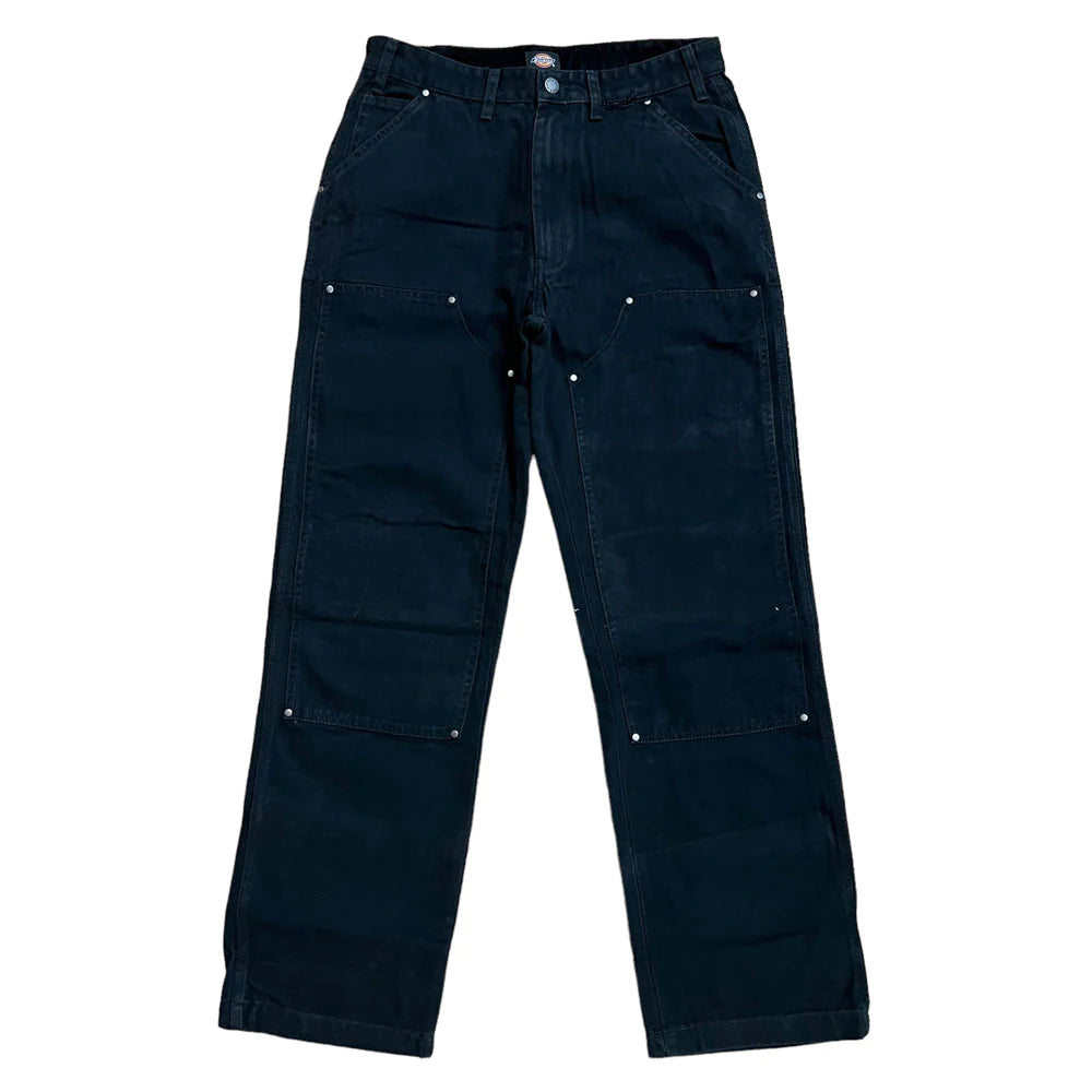 Dickies Relaxed Fit Double Knee Duck Canvas Pant - 'Washed Black'