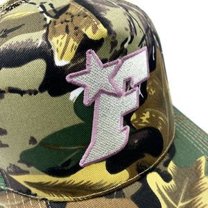 
                  
                    Load image into Gallery viewer, FORTS &amp;#39;Allstar&amp;#39; Snap Back Cap - &amp;#39;Camo / Mauve&amp;#39;
                  
                