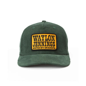 
                  
                    Load image into Gallery viewer, SEAGER x Waylon Jennings &amp;#39;Grandpa&amp;#39; Snapback - &amp;#39;Forest Green&amp;#39;
                  
                