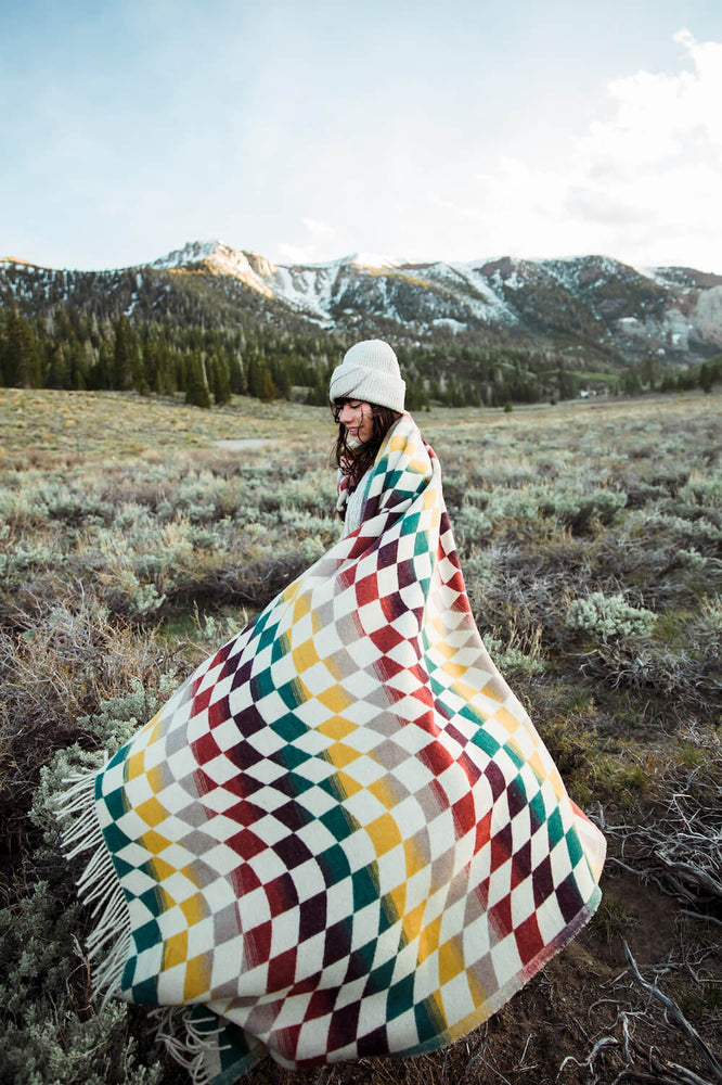 
                  
                    Load image into Gallery viewer, Sackcloth + Ashes Blanket - &amp;#39;Checkered Monterey&amp;#39;
                  
                