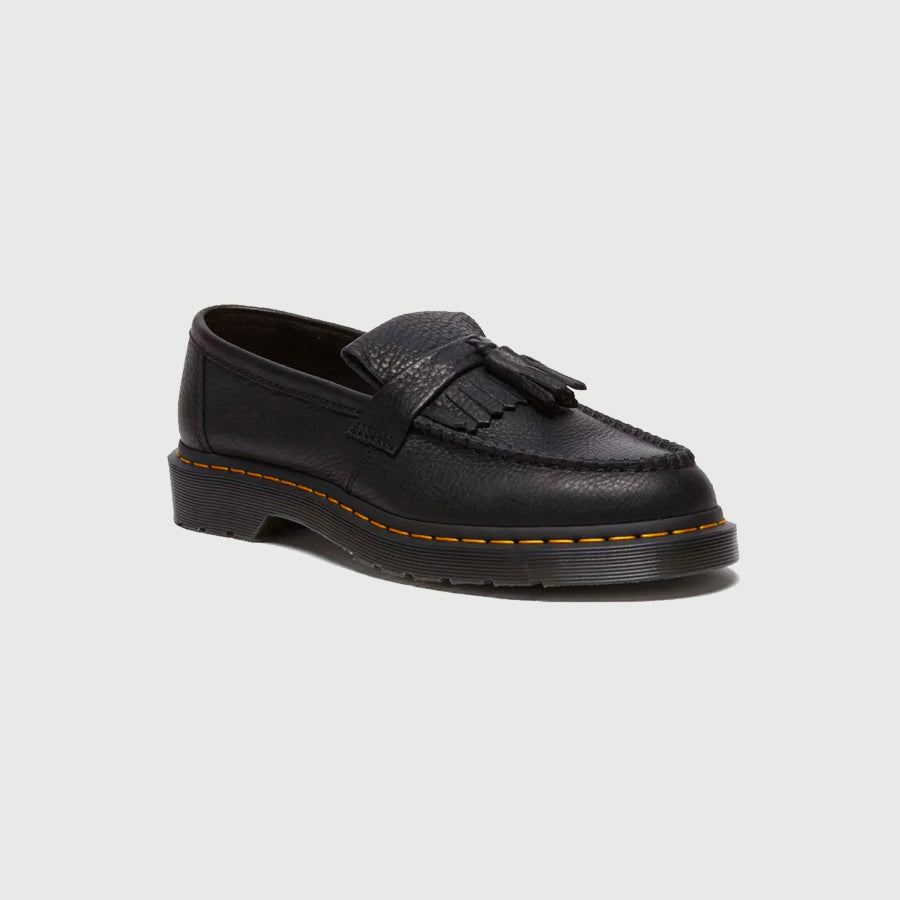Dr. Martens Yellow Stitch Ambassador Leather Loafers - 'Black' – FORTS