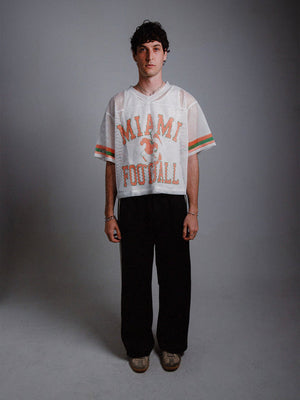 
                  
                    Load image into Gallery viewer, Circle Author &amp;#39;Miami&amp;#39; Football Jersey - &amp;#39;White
                  
                