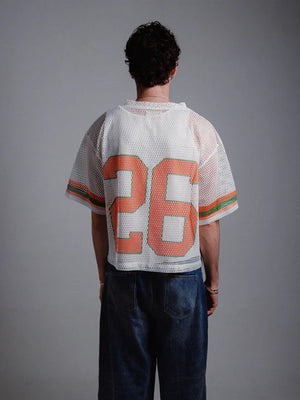 
                  
                    Load image into Gallery viewer, Circle Author &amp;#39;Miami&amp;#39; Football Jersey - &amp;#39;White
                  
                