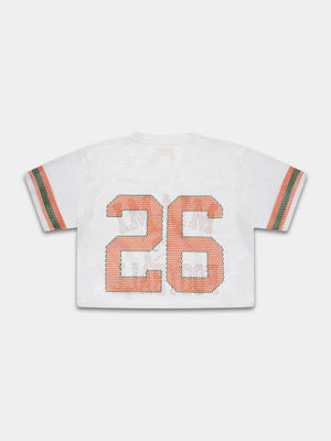 
                  
                    Load image into Gallery viewer, Circle Author &amp;#39;Miami&amp;#39; Football Jersey - &amp;#39;White
                  
                