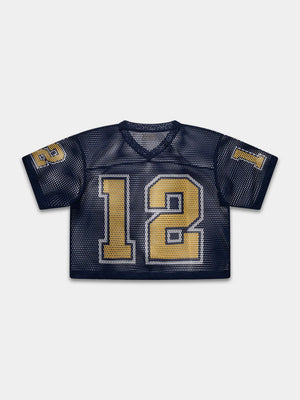 
                  
                    Load image into Gallery viewer, Circle Author &amp;#39;Michigan&amp;#39; Football Jersey - &amp;#39;Navy&amp;#39;
                  
                