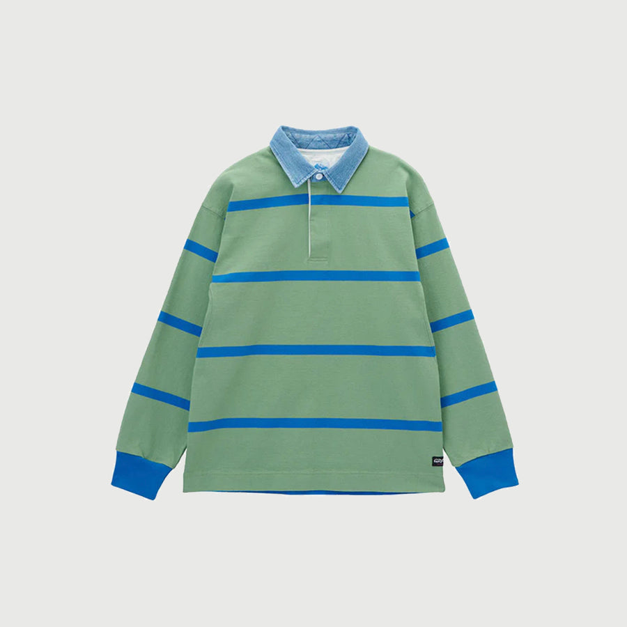 Gramicci Langdon Rugby Shirt - 'Olive/Blue' – FORTS
