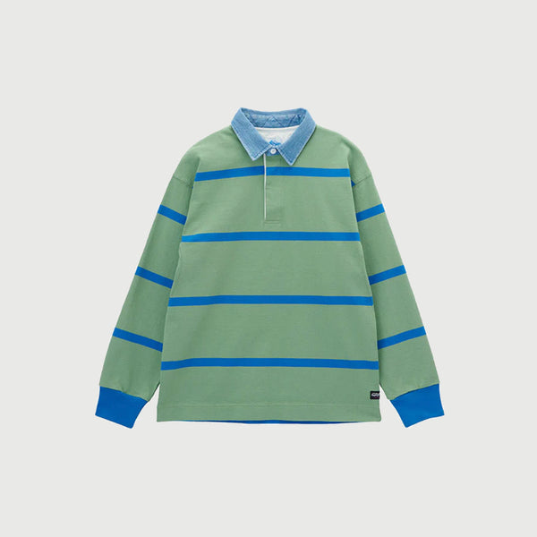 Gramicci Langdon Rugby Shirt - 'Olive/Blue' – FORTS