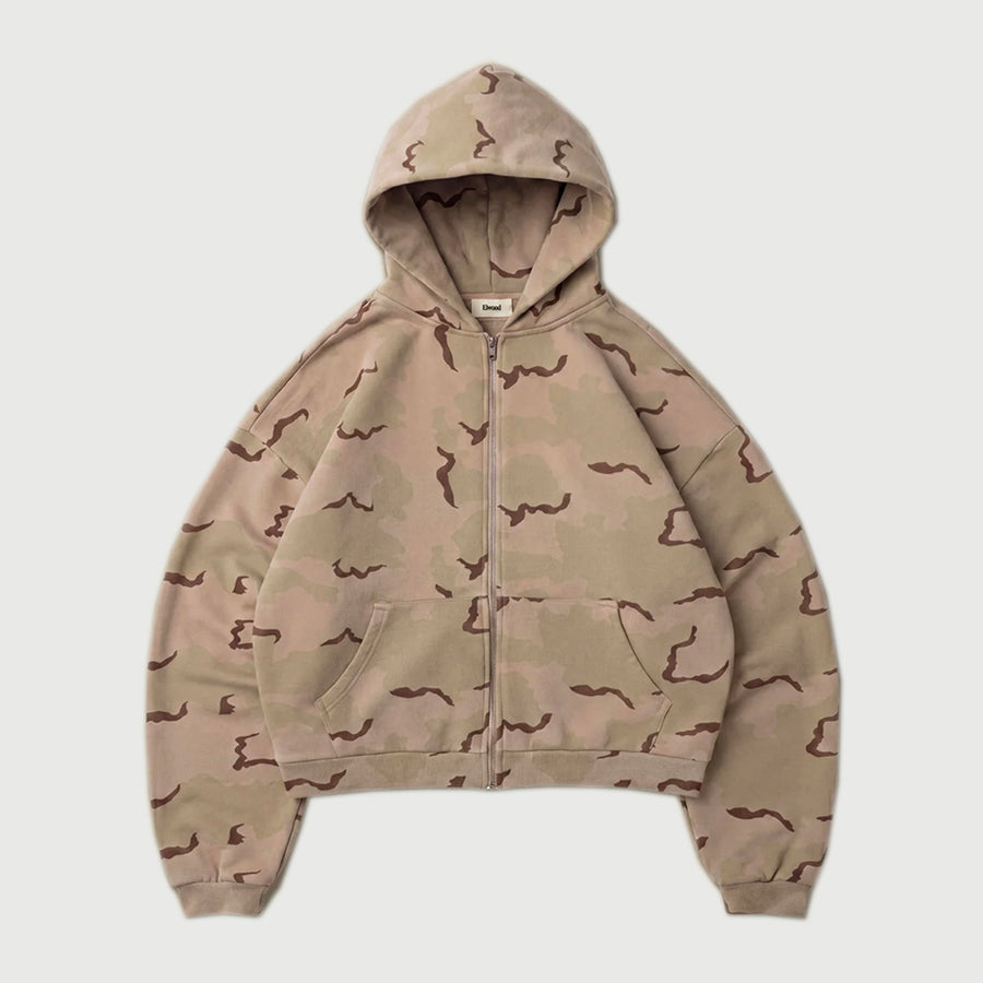 Elwood Camo Zip Hoodie - 'Sand Camo' – FORTS